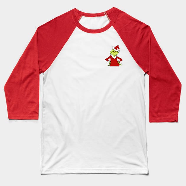 The Grinch Baseball T-Shirt by taayloor